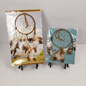 Dreamcatchers Set/2 Feathers Dreams Native American Lakota Sioux Indigenous NWT